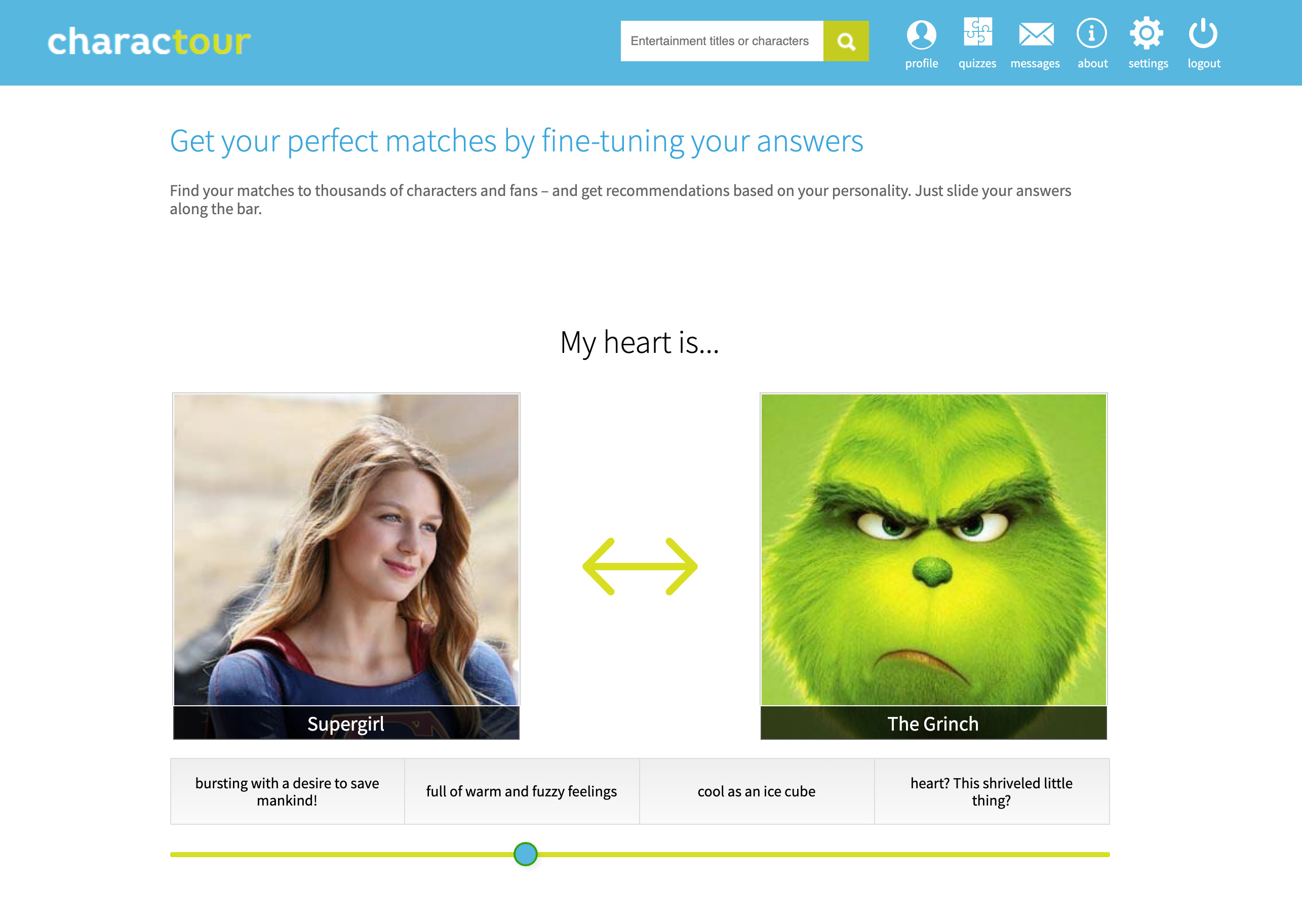 CharacTour Quiz Maker