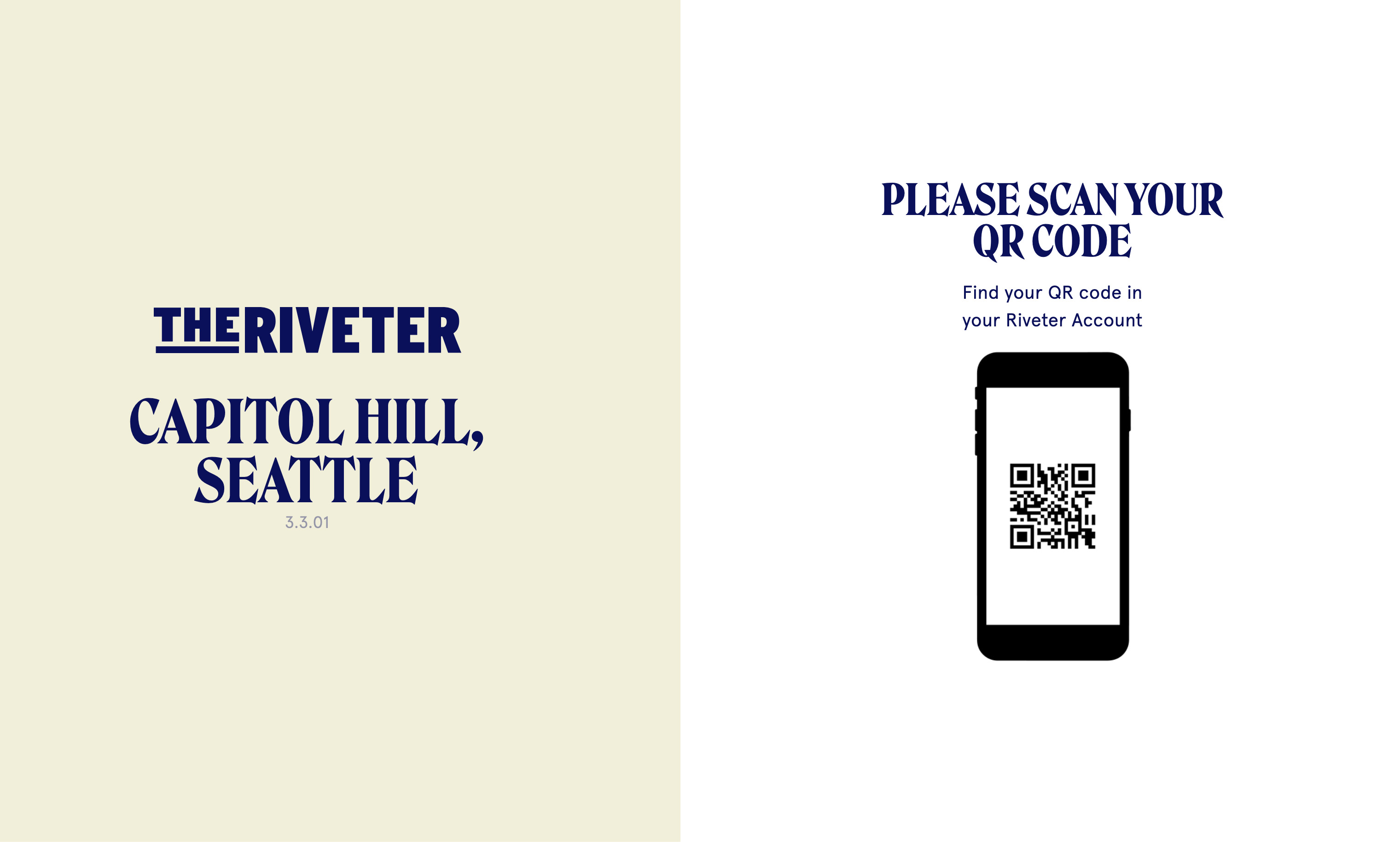 The Riveter Coworker Sign-in Kiosk